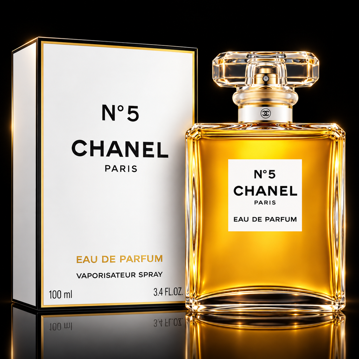 CHANEL N°5 Eau de Parfum for Women – 100 mL / 3.4 fl oz
